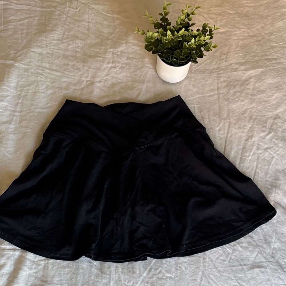 Aerie Black Skater Skirt